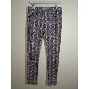 Blue Connection Snake Animal Print Skinny Denim Jeans Y2K Size 11/12